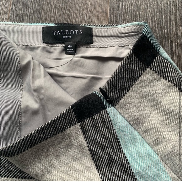 NWT Talbots Plaid A-Line Skirt - Picture 4 of 8